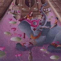 Carte Marie-Anne Foucart - Le Taj Mahal (Bas) -